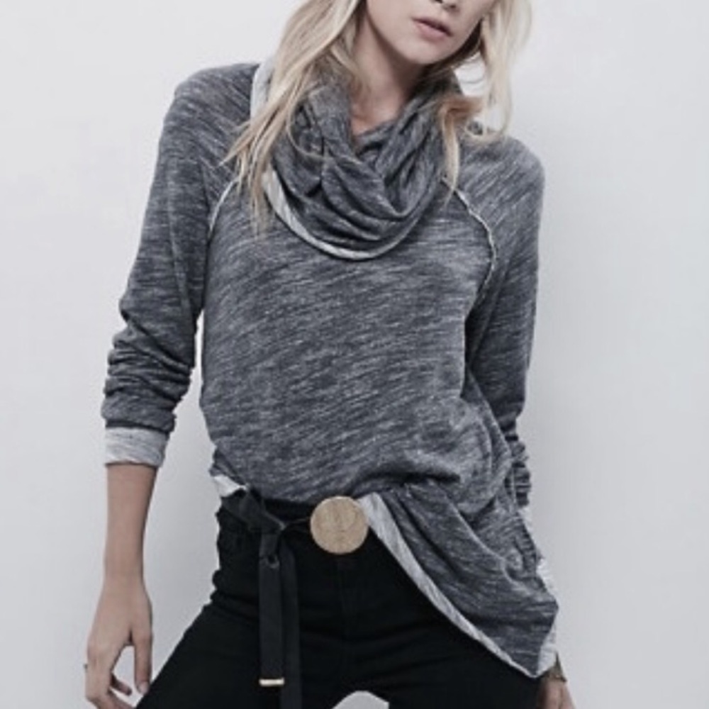 {Free People} NWT Charcoal Tunic